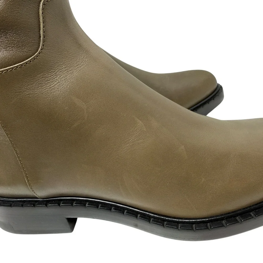 Reformation Nancy Tall‎ Knee Riding Boot NEW Women's 9 Olive Green Calf Leather
